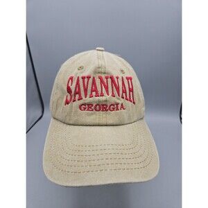 Savannah Georgia Souvenir Spell Out Hat Mesh Strapback Unstructured Dad Cap